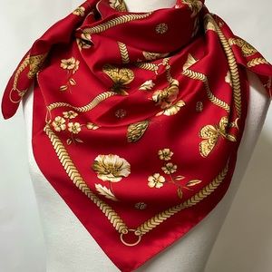 Vintage Butterfly Floral 80’s Scarf / Shawl Art of the Scarf by Tie Rack Italy